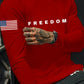 Men's Casual Freedom Print T-Shirt