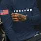 Men's Casual Freedom Print T-Shirt