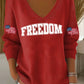 Women's Hot Print V-Neck T-Shirt