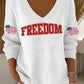 Women's Hot Print V-Neck T-Shirt
