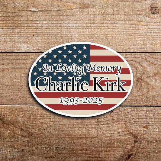 🎁 Charlie Kirk Tribute Sticker (100% off)